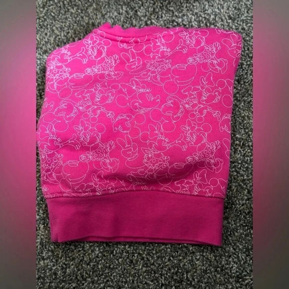 Disney Mickey and Minnie Mouse Cropped Pullover Sweatshirt - Picture 6 of 6